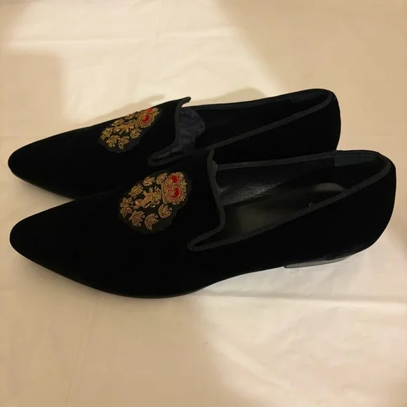 NWOT SAINT LAURENT mens velvet loafers - Picture 2 of 14